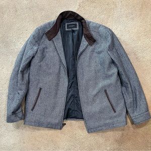 Harrington style herringbone jacket mens XL by Banana Republic